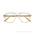 New Trend Hinges Double Bridge Glasses Acetate Frames For Eyewear